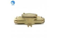 China 16A Marine Plug Socket Brass Waterproof Junction Box Grounding Device supplier