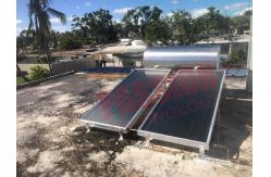 China Closed Circulation Flat Plate Solar Water Heater System 300L Aluminum Sheet supplier
