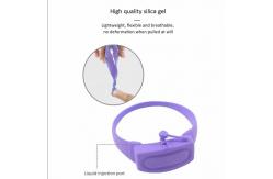 China Reusable Silicone Hand Sanitizer Wristband supplier