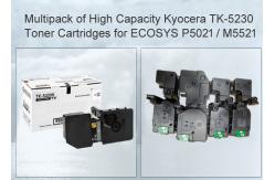 China Kyocera ECOSYS M5521 ECOSYS P5021 Printers Toner cartridge TK-5230 Multipack CMYK supplier
