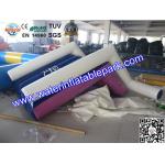 Water Park Pool Floating Inflatable Water Slide / Airtight Floating Slide for sale
