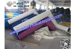 China Water Park Pool Floating Inflatable Water Slide / Airtight Floating Slide supplier