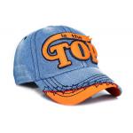 Women / Men Embroidery Denim Baseball Cap 6 Panel Fashion Style For Daily Decoration for sale