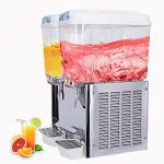 Two Tanks Cooling and Mixing Beverage Cold Drink Dispenser Machine For Bars Shops 18L×2 for sale