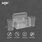 32cm Wide Self Adhesive Toothbrush Cup Holder WGO Toothbrush Holder Wall Suction for sale