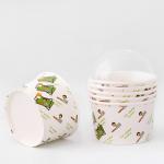 350ml Ice Cream Paper Bowl Disposable Customized Paper Dessert Bowls for sale