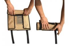 China Anti Abrasion Thickened Roll Up Tool Pouch , Multiscene Roll Out Tool Bag supplier