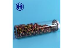China 420ml Round Leak Proof Plastic Jar Long Bars Biscuits Packaging With Aluminum Lid supplier