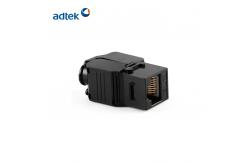 China Black Ethernet Keystone Jack RJ45 Cat6a Cat6 Toolless For 110 Punch Down Tool supplier