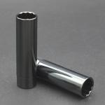 China 12 Point 3/8 Dr 14mm Magnetic Spark Plug Socket Shining Dark Black Coating For BMW & MINI for sale