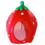 Cross Border Strawberry Dog Bed Pet House Cat House Small Dog House Wholesale Removable And Washable Mat Dog House for sale