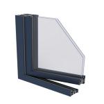 Custom 6063 Window Frame Extrusion Powder Coating Aluminium Glazing Profile for sale