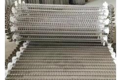 China 400mm Width Sus304 Spiral Mesh Belt Meat Freeze Processing supplier