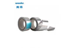 China Shiny Silver Foil Aluminum Tape Weather Resistant Sealing Use supplier