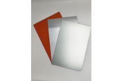China Fire Rated Silver Colour ACP Sheet , Anodized Finish Aluminium Door Cladding supplier