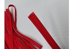 China Red Elastic Reflective Piping Ultrasonic Wave Strip Garments Accessories supplier