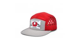 China 5 Panel Flat Brim Camper Hat With Linning For Outdoor Activities supplier