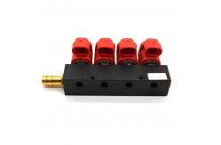 China 4 Cylinder Engine LPG CNG Injector Rail LVTK04 For Automobiles supplier