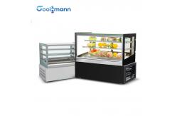 China Right Angle Cake Display Cooler Supermarket Auto Defrosting Showcase Chiller supplier