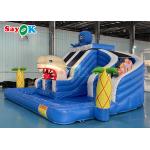 Shark theme Commercial Inflatable Air Bouncer Castle With Dry Slide for sale