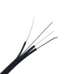 China Flat Butterfly Drop Fiber Optic Cable  FTTH Three Steel Wire Telecom GJYXCH-1B for sale