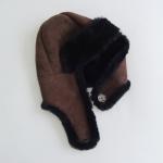Trapper Winter Sheepskin Hats Unisex Plush Plain Custom Winter Hat
