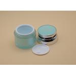 Green UV Spraying Cosmetic Cream Containers PP Cap With ABS Sheathed