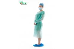 China Disposable Waterproof PP Non Woven Isolation Gown With Knitted Wrist supplier