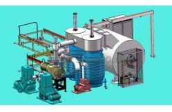 China Horizontal Thermal Evaporation Coating Unit , High Vacuum Aluminum Metalizing Coating Machine supplier