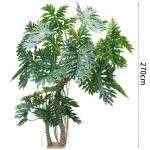 270cm Artificial Landscape Trees L Shape Split Philo Office Decoration Floor Plant for sale