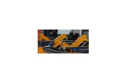China Hydraulic Horizontal Band Saw Log Cutting Sawmill with log rotation and loader supplier