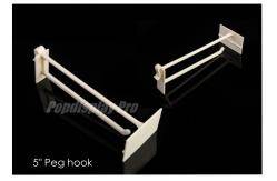 China 48 Recyclable Cardboard Hook Display with 20 Peg Hooks Easy Assembly supplier