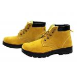 Electric Welding Shoes Yellow High Temperature Resistant Work Shoes Safety Protection Work Shoes for sale
