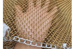 China High Strength 1.2mm Metal Coil Drapery Curtain For Room Dividers supplier