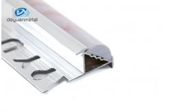 China Round Aluminium Corner Profiles Anodized Surface with PVC marbling supplier