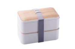 China 2 Layers Leakproof Multi Compartment Lunch Box Containers Bamboo Bento supplier
