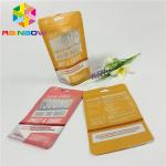 Reusable Plastic Stand Up Zipper Pouch Bags Matt Finished With Front Clear Window for sale