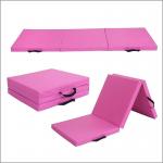 Carrying Handles Tri - Fold Thick Exercise Mat For Tumbling MMA Martial Arts