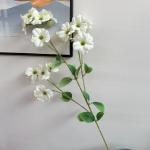 Artificial flowers for a wedding coffee shop setting with simulated crabapple blossoms for sale