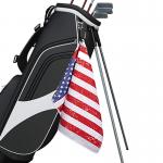 Digital Printed Microfiber Waffle Weave Golf Towel With Custom Logo