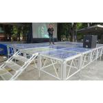 Water Proof Anti Slip Glass Stage Outdoor Indoor Acrylic Stage Platform for sale