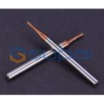 2 4 Flutes Micro Solid Tungsten Carbide Long Neck Flat Ball Nose End Mill For Milling Tiny Deep Hole for sale