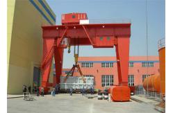 China Customized 10 Ton Double Girder Rail Gantry Cranes For Warehouse supplier