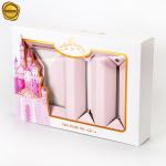 Customized Printing 350gsm Nail Polish Cosmetic Packaging Box With Clear Window for sale