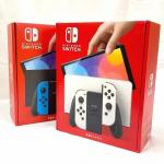 32GB OLED Console With Neon Blue and 3000 Built-in Games for Nintendos Switch Controller Console Charger Power Cable Included for sale