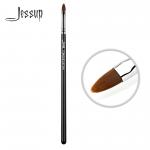 Tongue Shape Synthetic Hair Lip Brush Black Silver Makeup Tools for sale