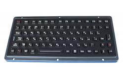 China Black titanium vandal proof ruggedized keyboard with industrial backlight supplier