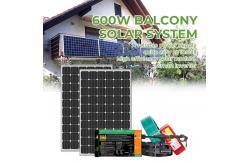 China Pure Sine Wave Flexible Photovoltaic Cells Solar Panel System For Balcony supplier