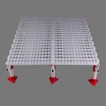 White Plastic Slatted Floor For Poultry Chicken House Floor Slats Rectangular for sale