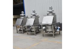 China TLZ Dust Free Small Bag Discharge Station With Sieve supplier